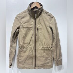Madewell Fleet Jacket Utility Military Field Coat‎ Khaki Cotton Women’s Size S